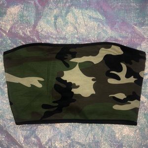 camouflage tube top